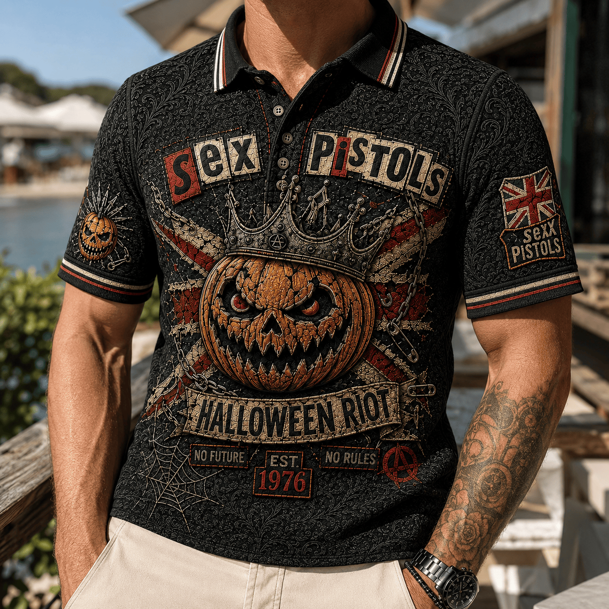 PREMIUM SP EMBOSS POLO SHIRT NTNA