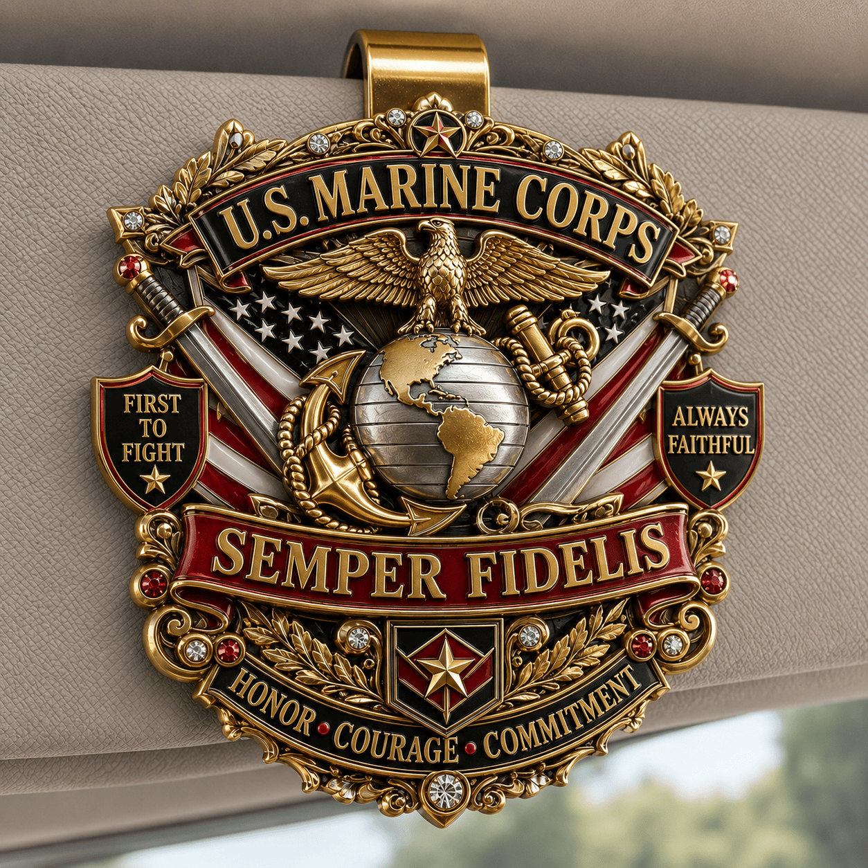 USMC PREMIUM DECORATIVE CLIP LNTH