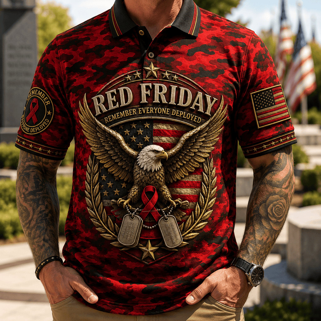 PREMIUM RFY EMBOSS POLO SHIRT TTNL