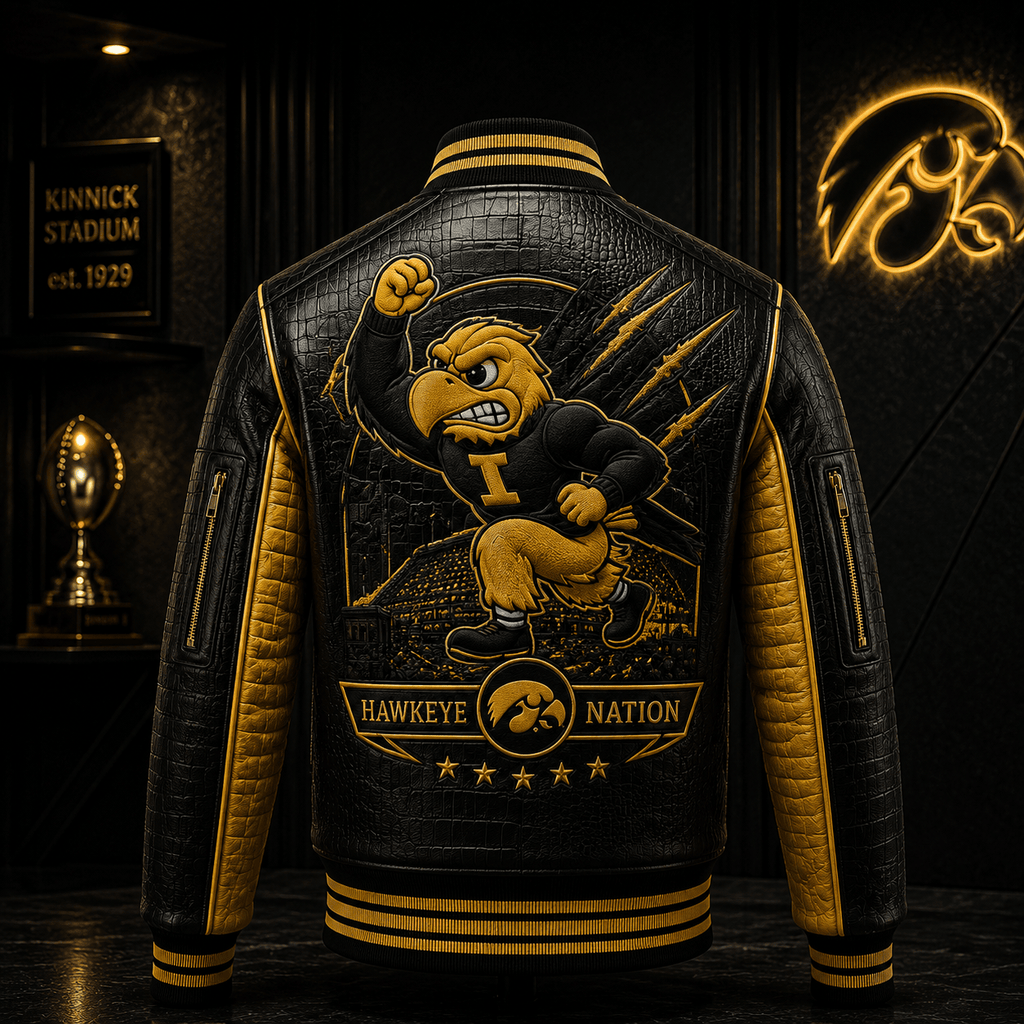 Premium IWHK Leather Zipper Jacket TTMH