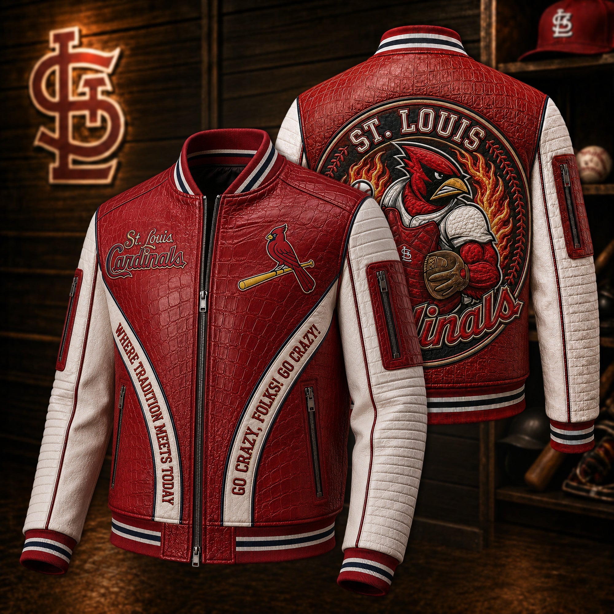 Premium SLVC Leather Zipper Jacket PVNA
